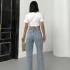 High-Waisted Flared Jeans