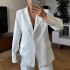 White Blazer with One Button