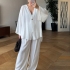 Белый комплект &ndash; кимоно и широкие брюки