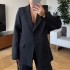 Black Blazer with One Button