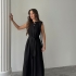 Rochie Neagra Maxi fără M&acirc;neci