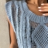 Blue Knitted Vest