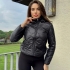 Black Short Quilted Coat