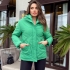 Geacă verde matlasată oversized
