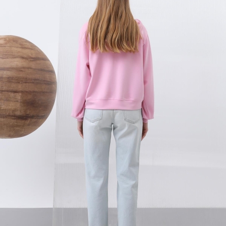 Pink Zip-Up Hoodie for Women