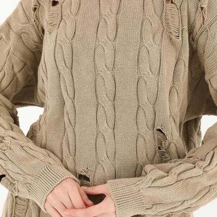 Knitted casual tunic