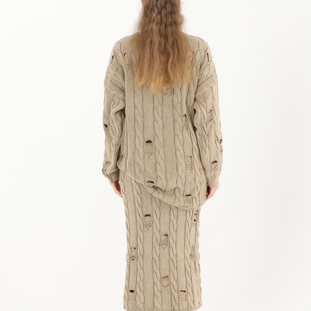 Knitted casual tunic