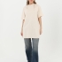 Beige Women's Basic T-Shirt