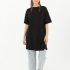 Черная женская базовая футболка