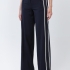 Женские синие брюки с боковыми полосами