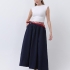 Bluemarine midi skirt with elastic waistband