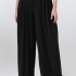 Wide-leg palazzo pants in black