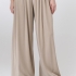 Бежевые широкие брюки палаццо