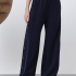 Navy pants with side snaps