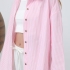 Light Pink oversized cotton shirt with buttons