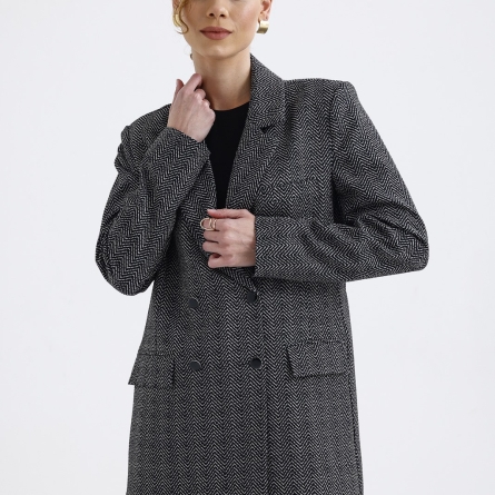 Costum damă cu imprimeu Chevron