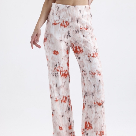 Костюм из 3 предметов с бело-оранжевым принтом