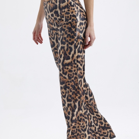 3-piece leopard print suit