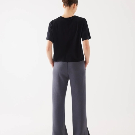 Pantaloni Jogger din Bumbac Gri