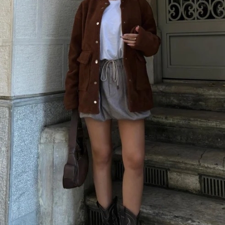 Brown Oversized Faux Fur Jacket