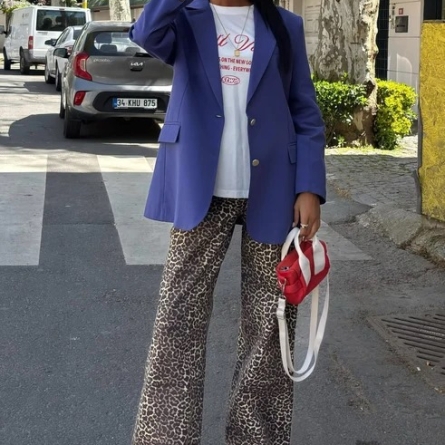 Sacou Navy din In și Bumbac