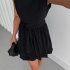 Rochie Mini Neagra cu Fustă Tip Balon