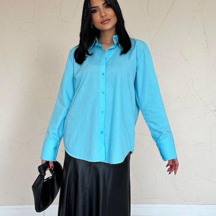 Poplin Blue Shirt