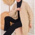 Cardigan Bej Biscuit cu Nasturi