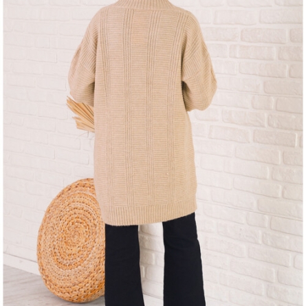 Cardigan Bej Biscuit cu Nasturi