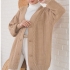 Cardigan Bej Camel cu Nasturi