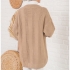 Cardigan Bej Camel cu Nasturi