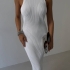 White Minimalist Maxi Dress