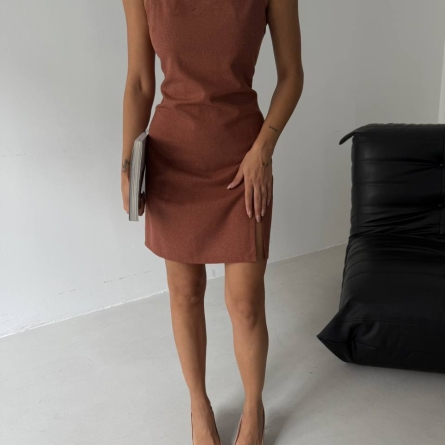 Rochie Mini Maro din Bumbac