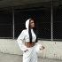 Hoodie and Wide-Leg Pants White Set