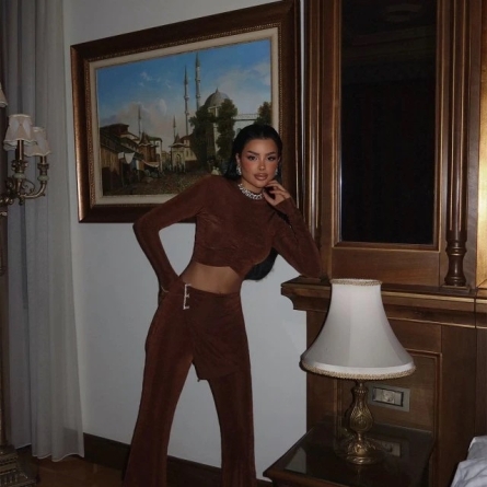 Set Maro din 3 Piese de Catifea